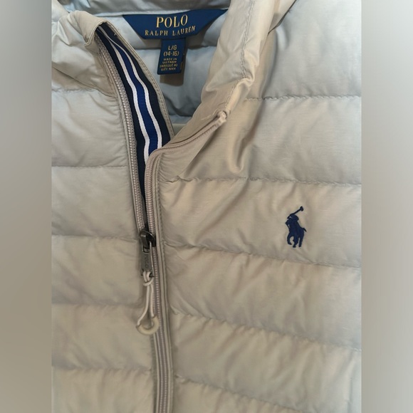Polo Ralph Lauren YOUTH SIZE L (14-16) Gray Puffer Vest - Picture 6 of 7